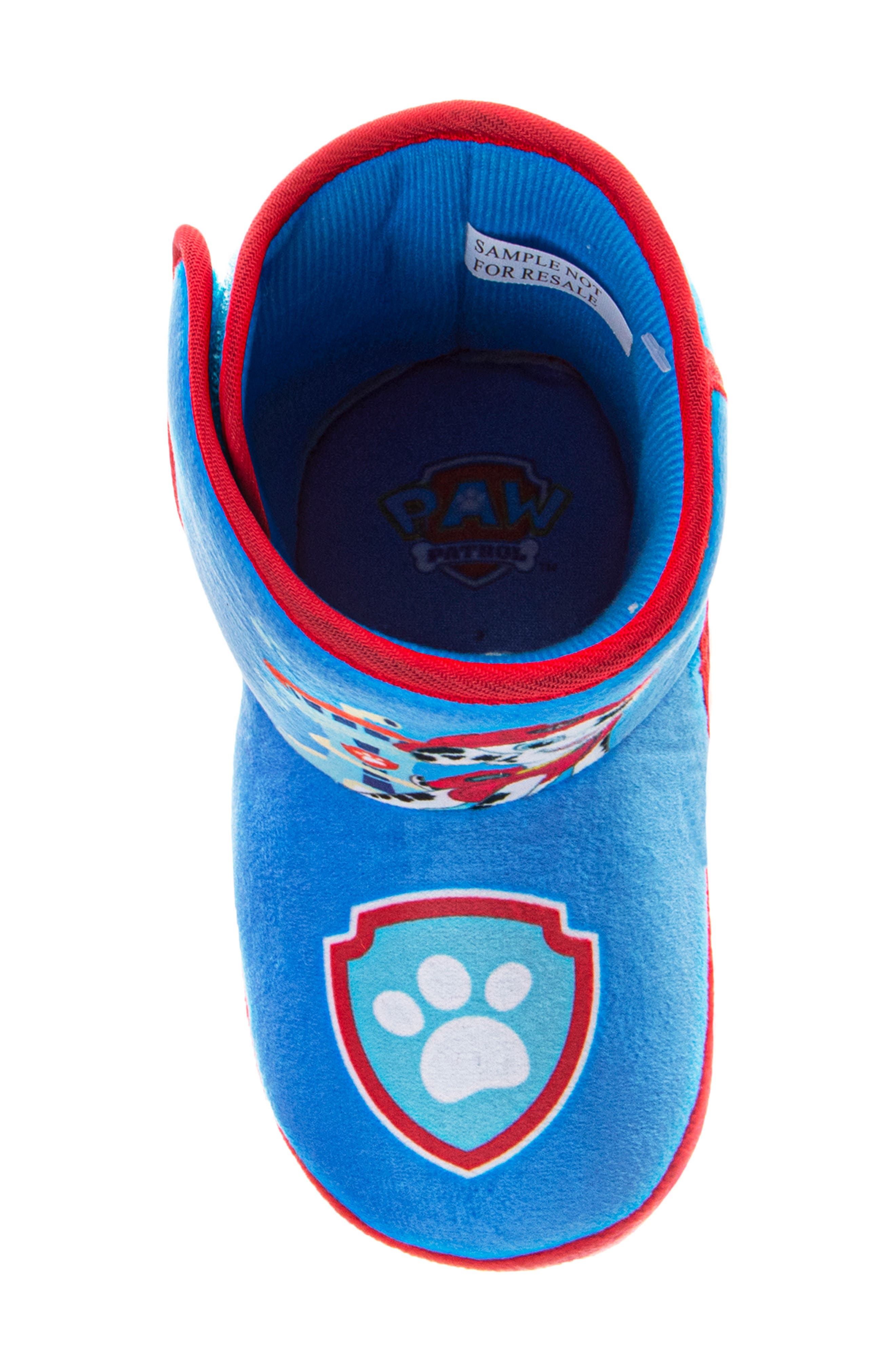 Kids' Paw Patrol Slipper Boot, Alternate, color, BLUE/RED
