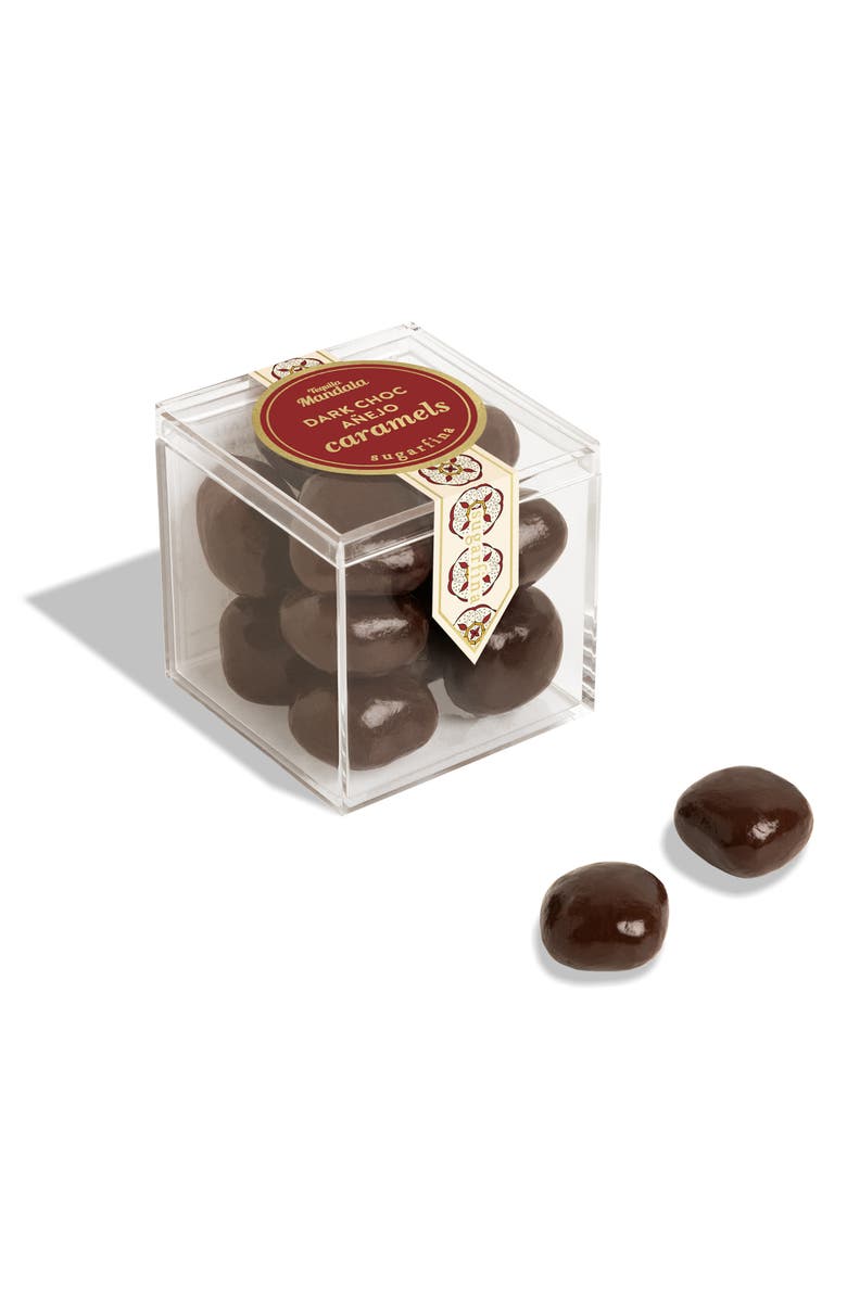 sugarfina Set of 4 Dark Choc Añejo Caramel Candy Cubes, Alternate, color,