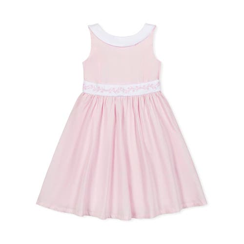 Hope & Henry Girls' Organic Sateen Party Dress, Kids In Pale Pink