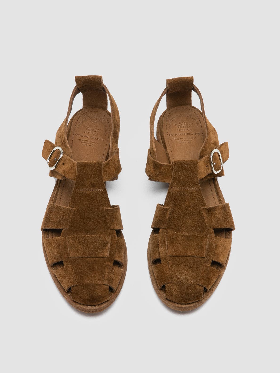 Officine Creative Lexikon 536 Suede Woven Sandals, Alternate, color, Light Brown