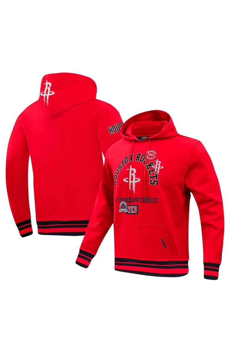 PRO STANDARD Men's Pro Standard Red Houston Rockets Area Code Pullover Hoodie, Main, color, Red