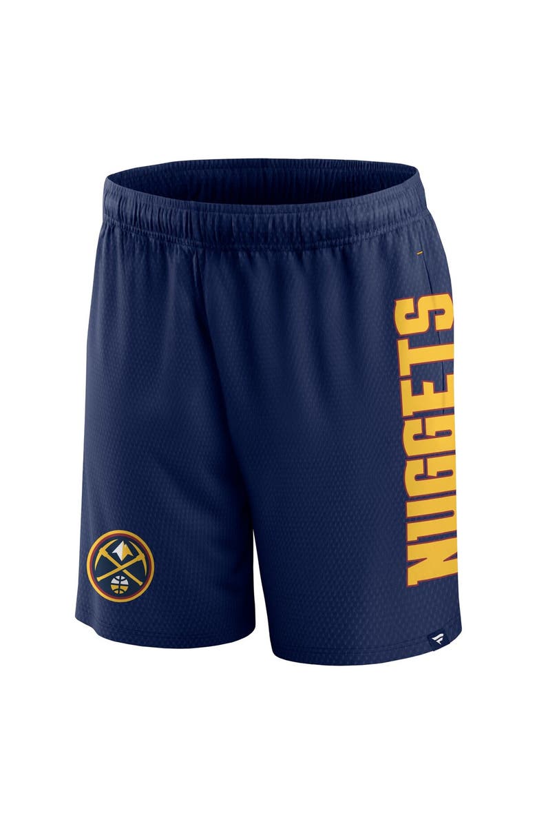 FANATICS Men's Fanatics Branded Navy Denver Nuggets Post Up Mesh Shorts, Alternate, color,