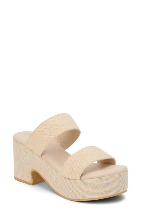 Ocean Ave Espadrille Platform Slide Sandal (Women)