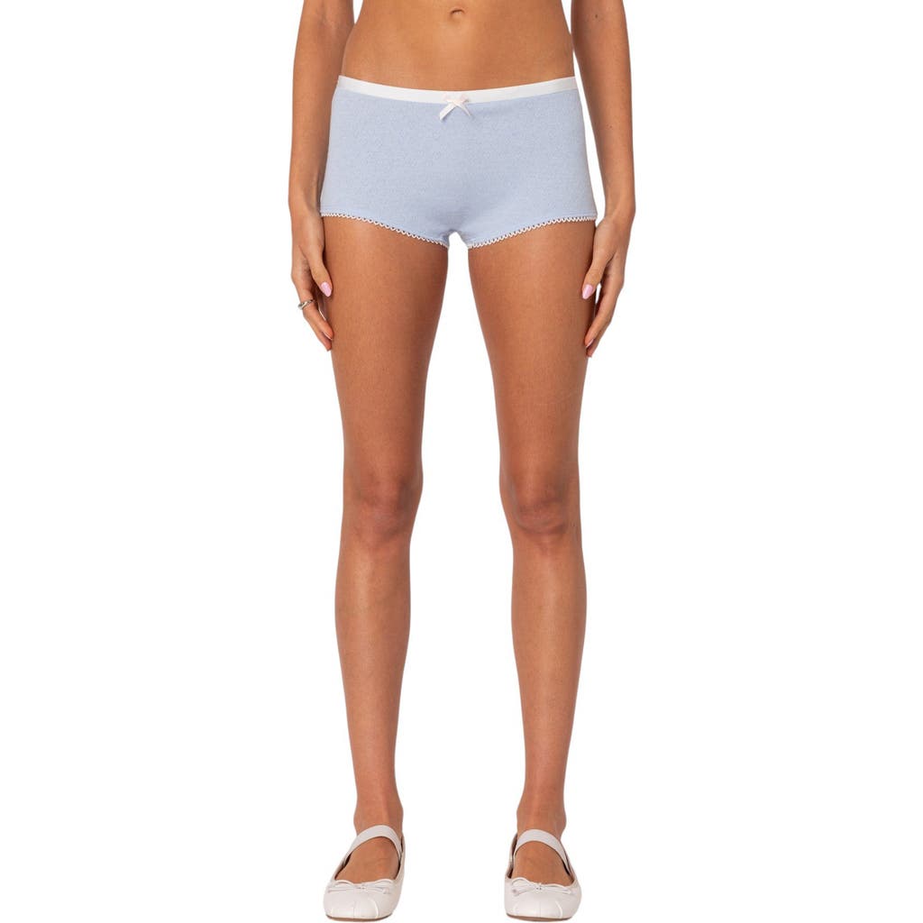 EDIKTED EDIKTED MARIANA POINTELLE STITCH MICROSHORTS
