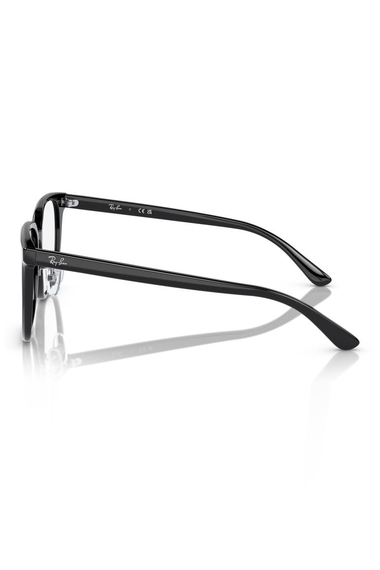 54mm Square Optical Glasses, Alternate, color, BLACK