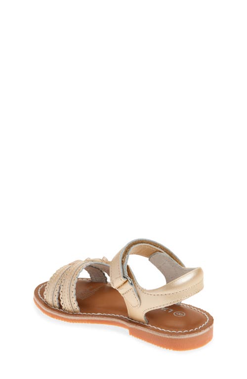 L'amour Kids' Josie Scallop Sandal In Gold