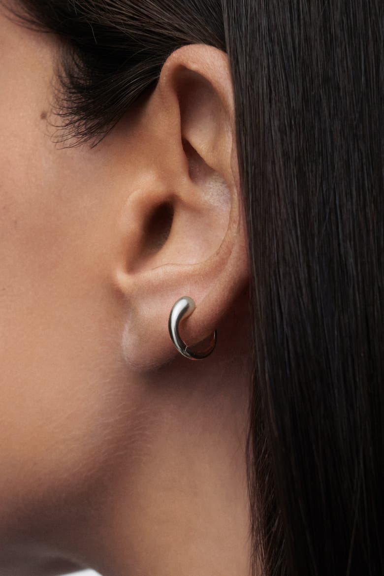 Loop Single Hoop, Alternate, color, Silver