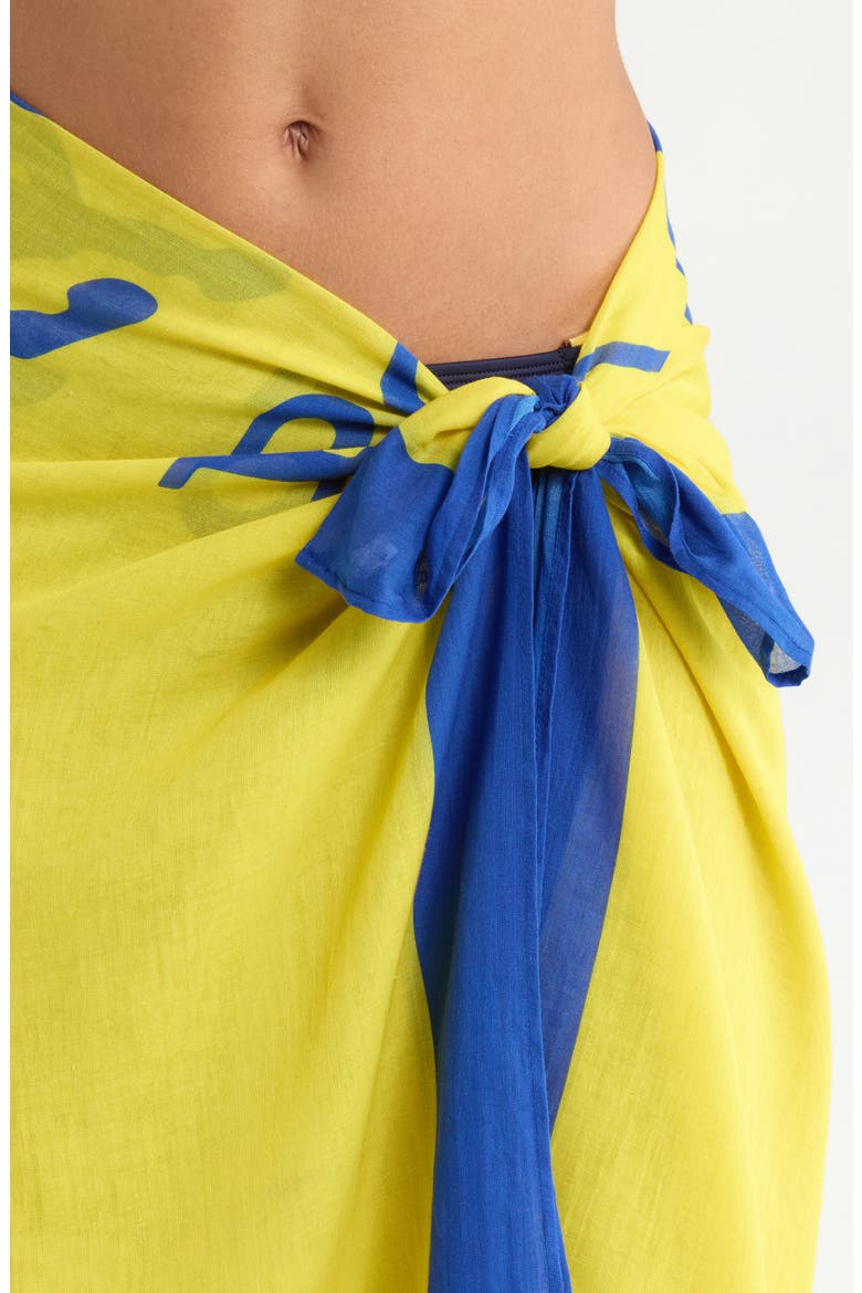 Pony Cover-Up Pareo, Alternate, color, YELLOW