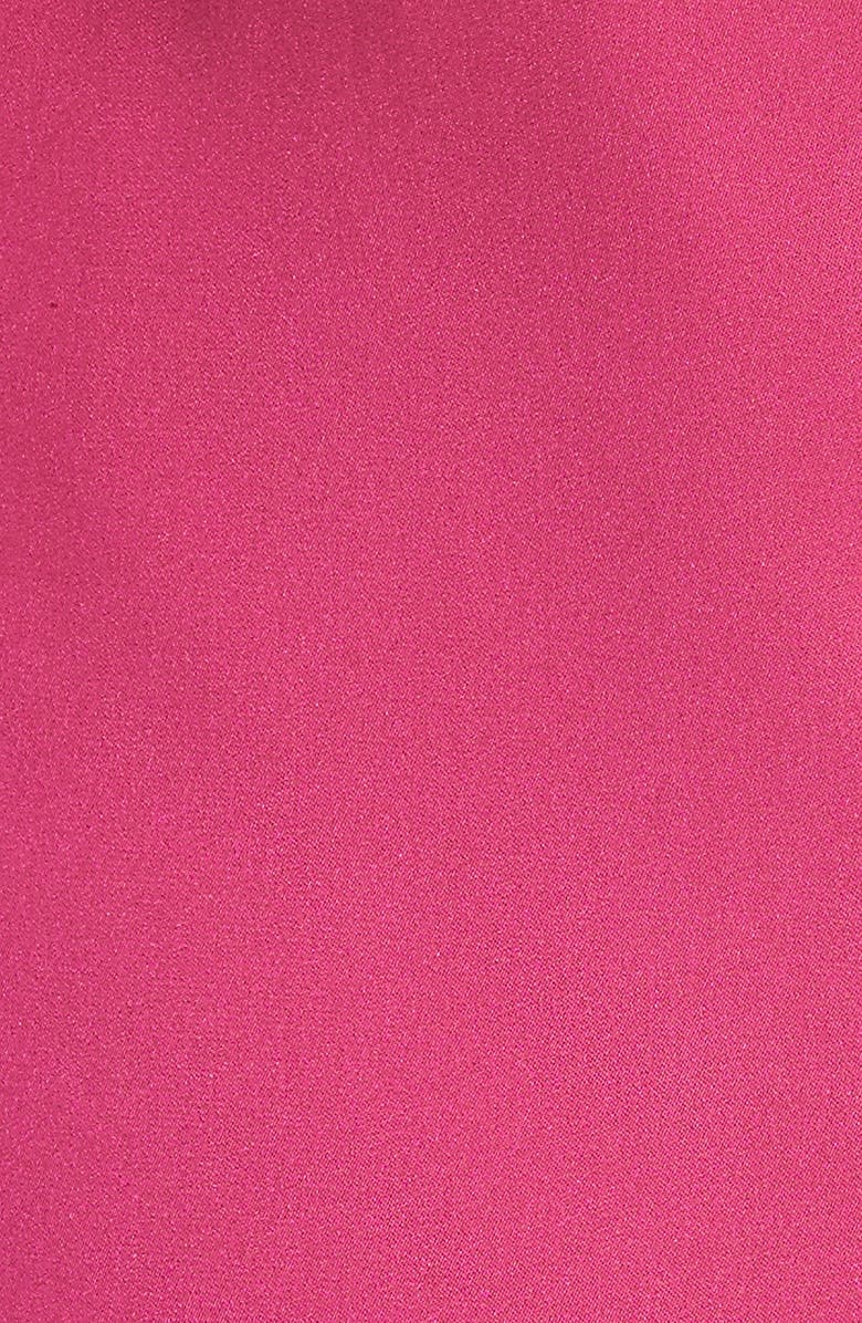 Alice + Olivia Luna Lace Trim Stretch Silk Slipdress, Alternate, color, 