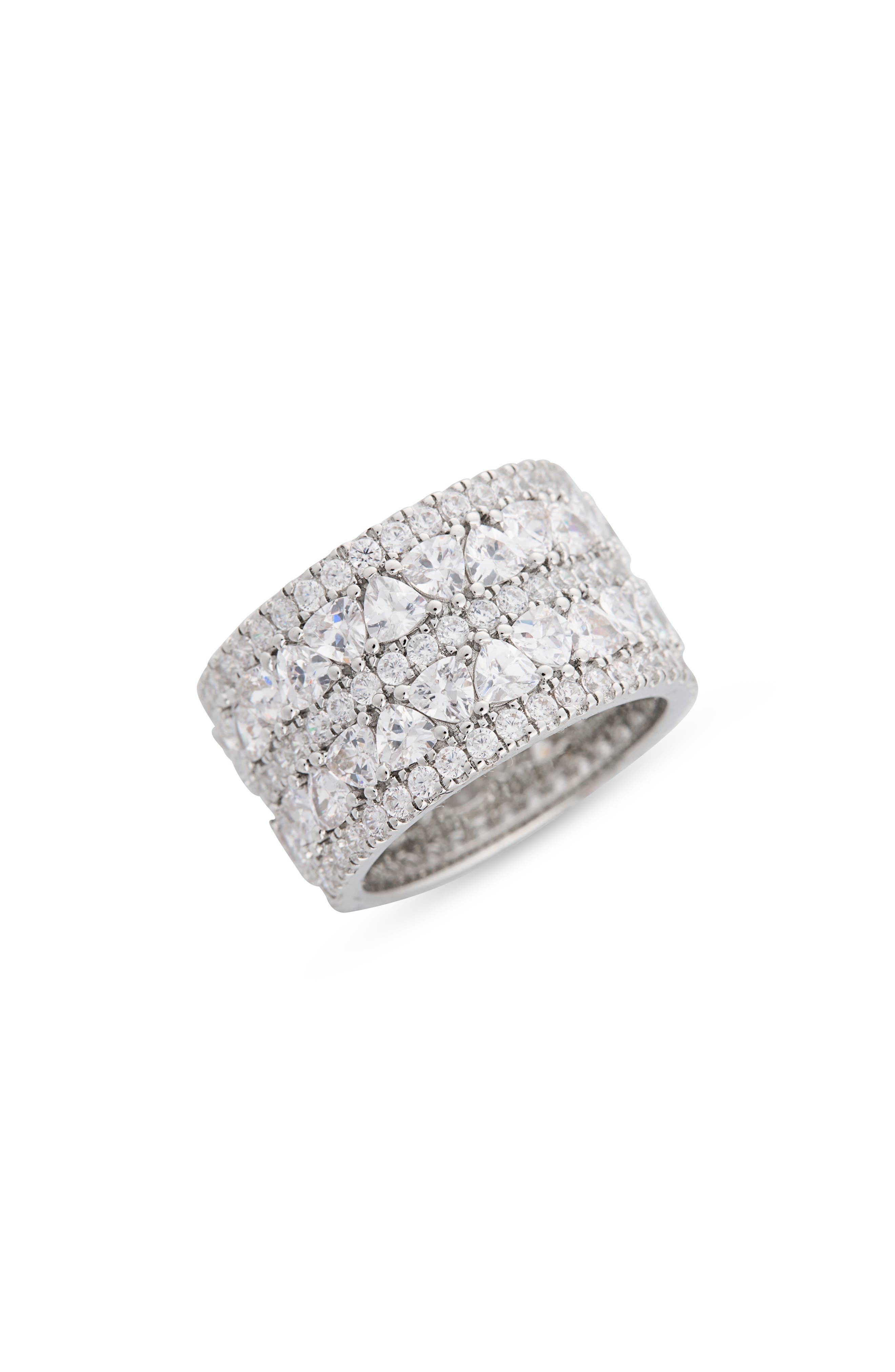 Cubic Zirconia Marquise Wide Ring