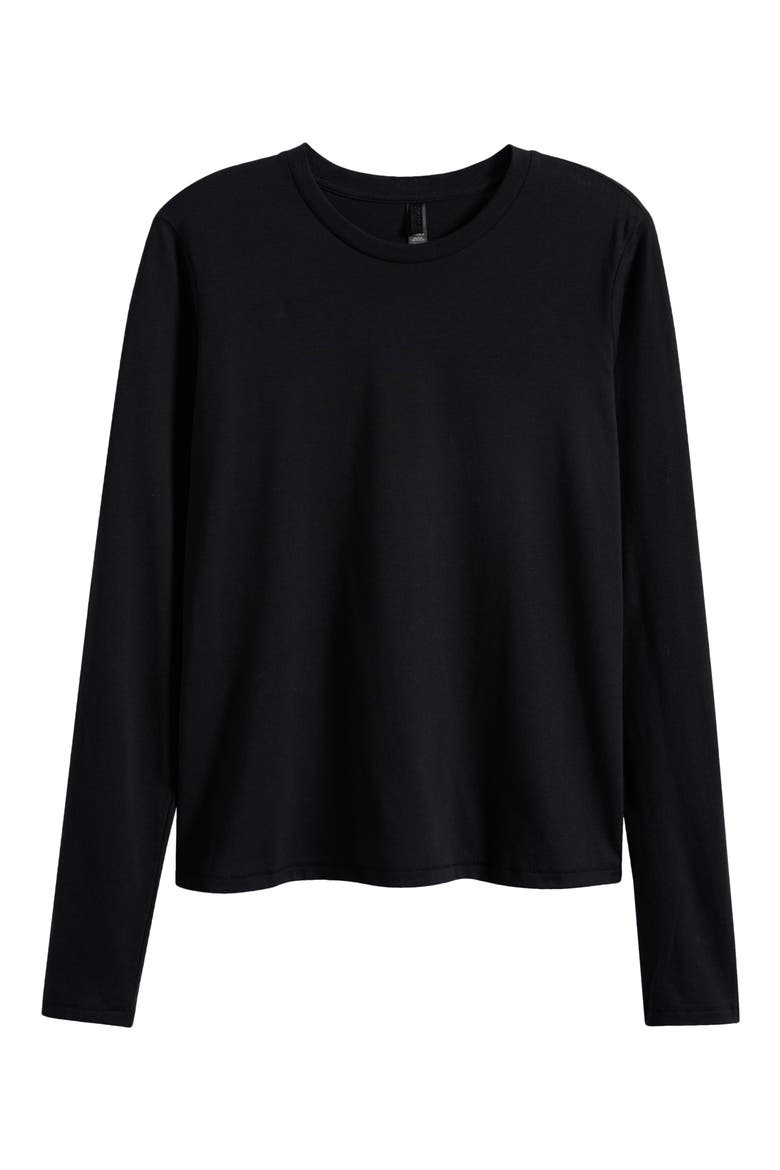 Relaxed Long Sleeve T-Shirt, Alternate, color, ONYX