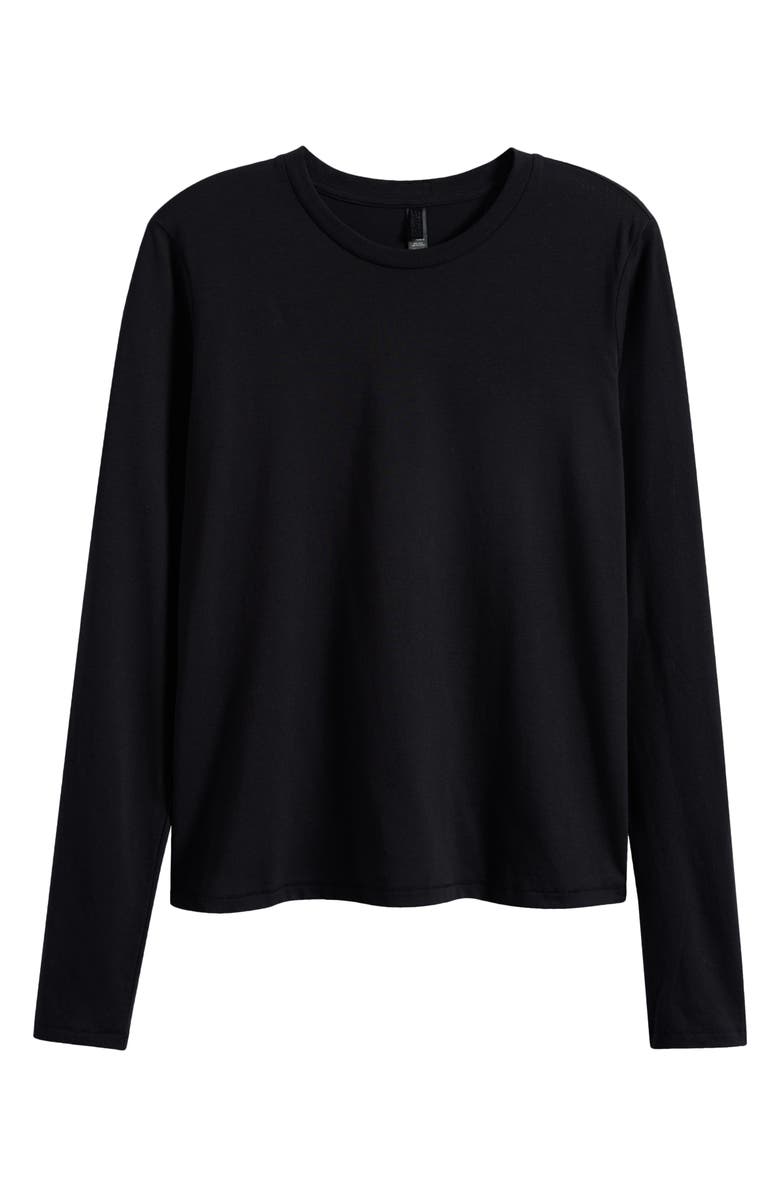 SKIMS Relaxed Long Sleeve T-Shirt, Alternate, color, Onyx
