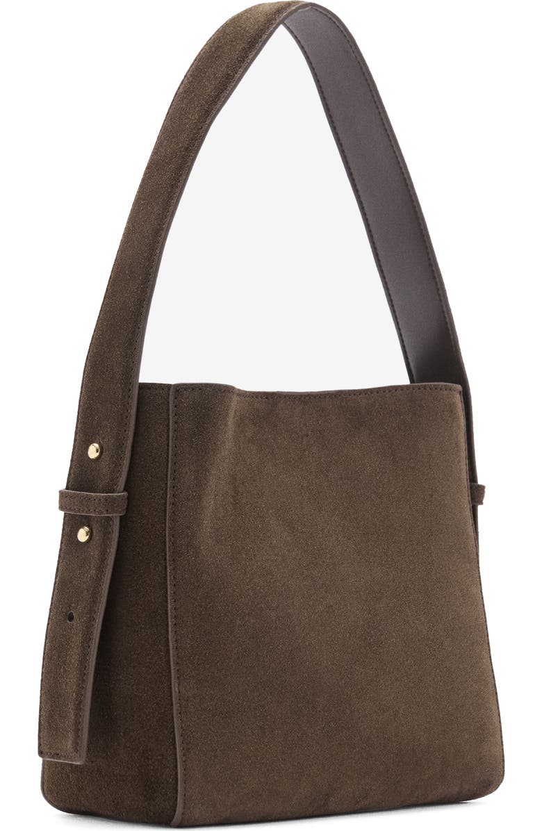MANGO Suede Shoulder Bag, Alternate, color,
