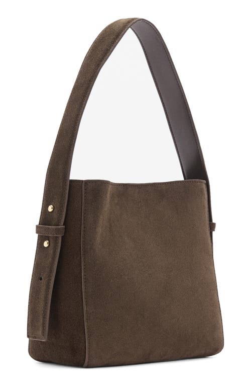 MANGO MANGO SUEDE SHOULDER BAG