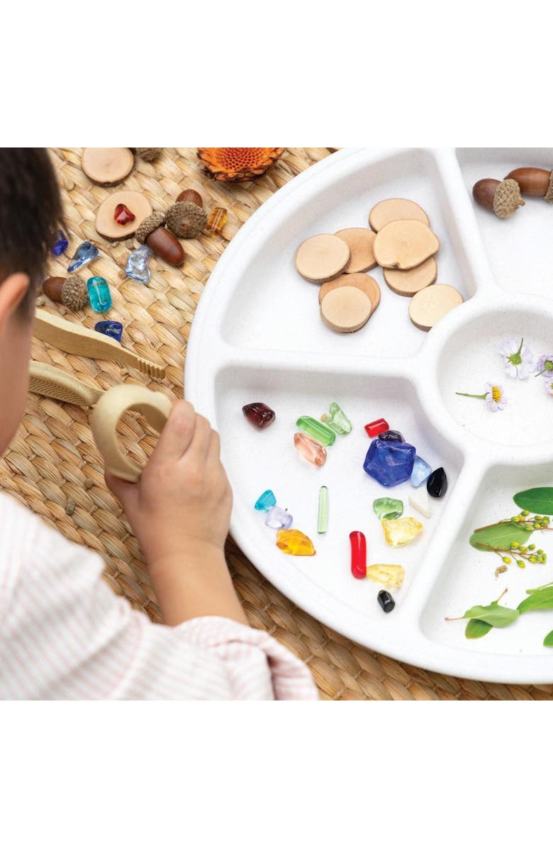 Kaplan Early Learning Company Loose Parts Sorting Trays - Set of 4 - White, Alternate, color, White