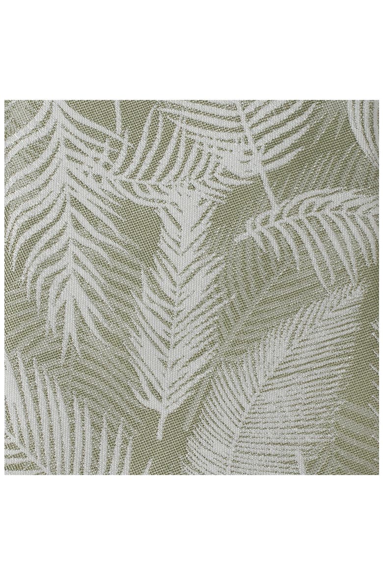 Palm Leaf Print Silk Blend Tie, Alternate, color, GREEN