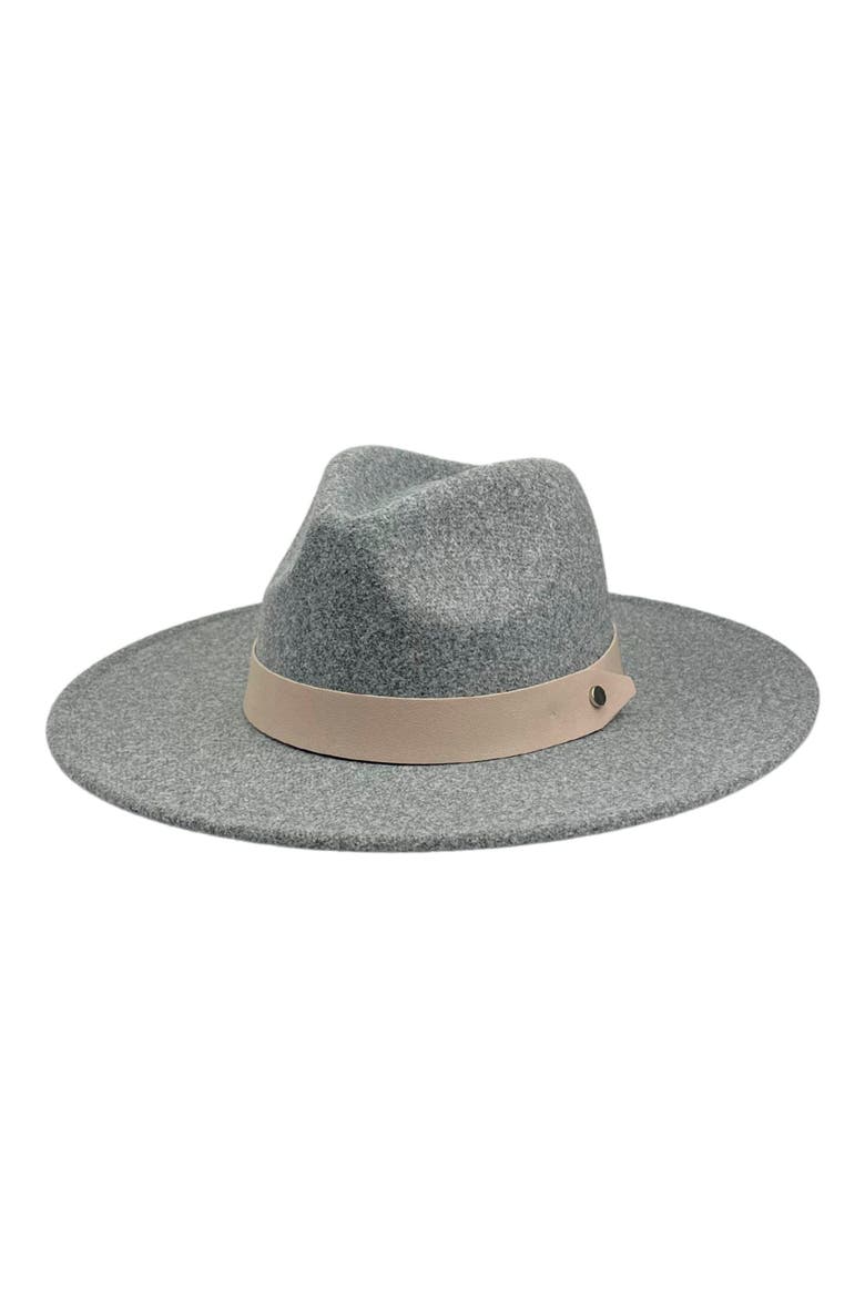Felt Panama Hat, Main, color, HEATHER GREY