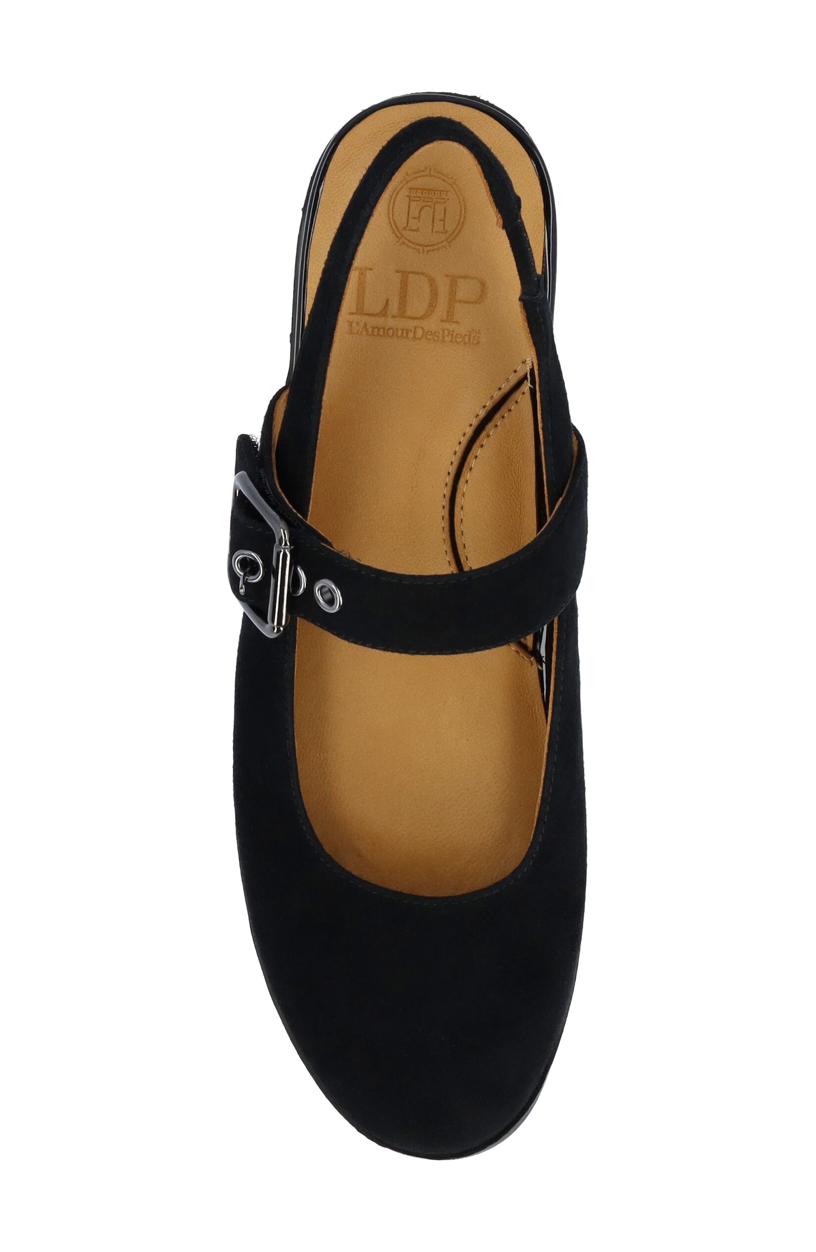 Hyrella Mary Jane Flat, Alternate, color, BLACK