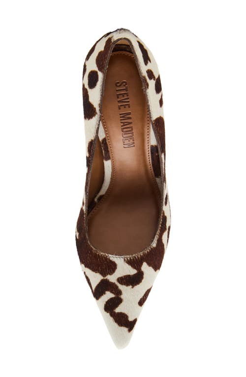Steve Madden Noir Genuine Cafl Hair Pump In Multi