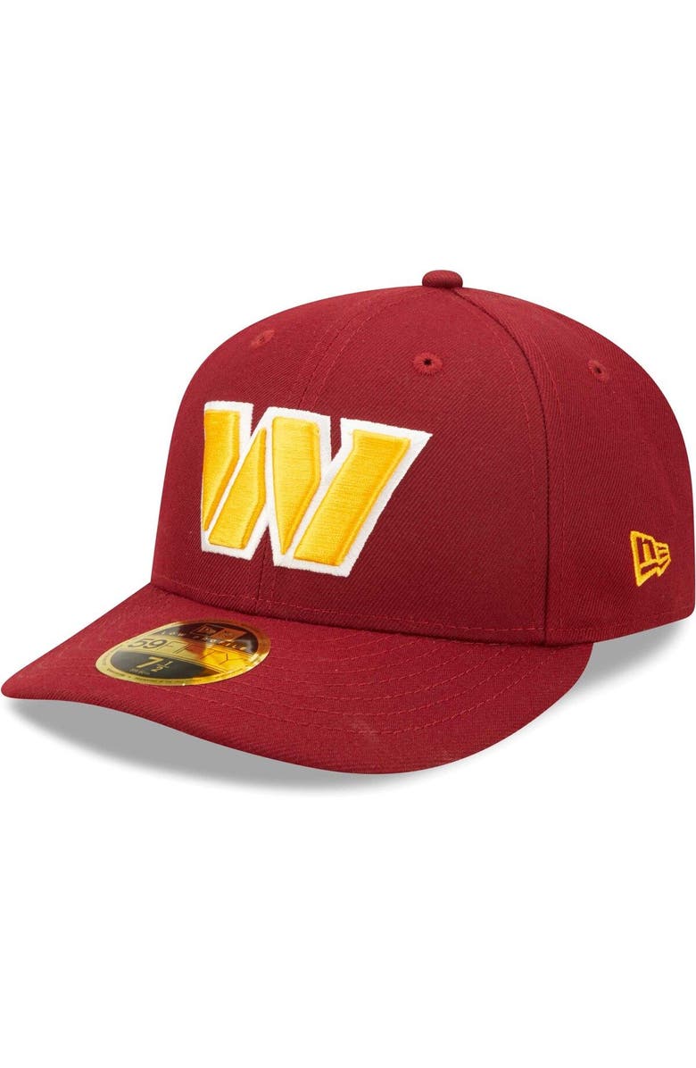 New Era Men's New Era Burgundy Washington Commanders Omaha Low Profile 59FIFTY Fitted Hat, Main, color, 