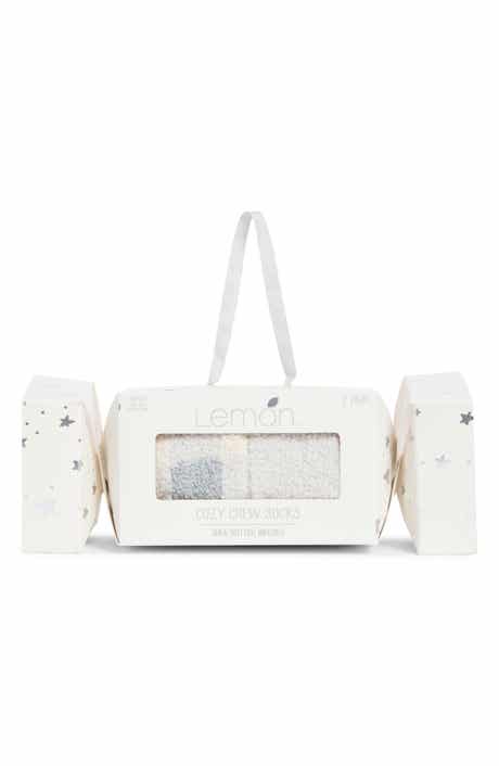 Lemon Assorted 2-Pack Shea Butter Infused Crew Socks