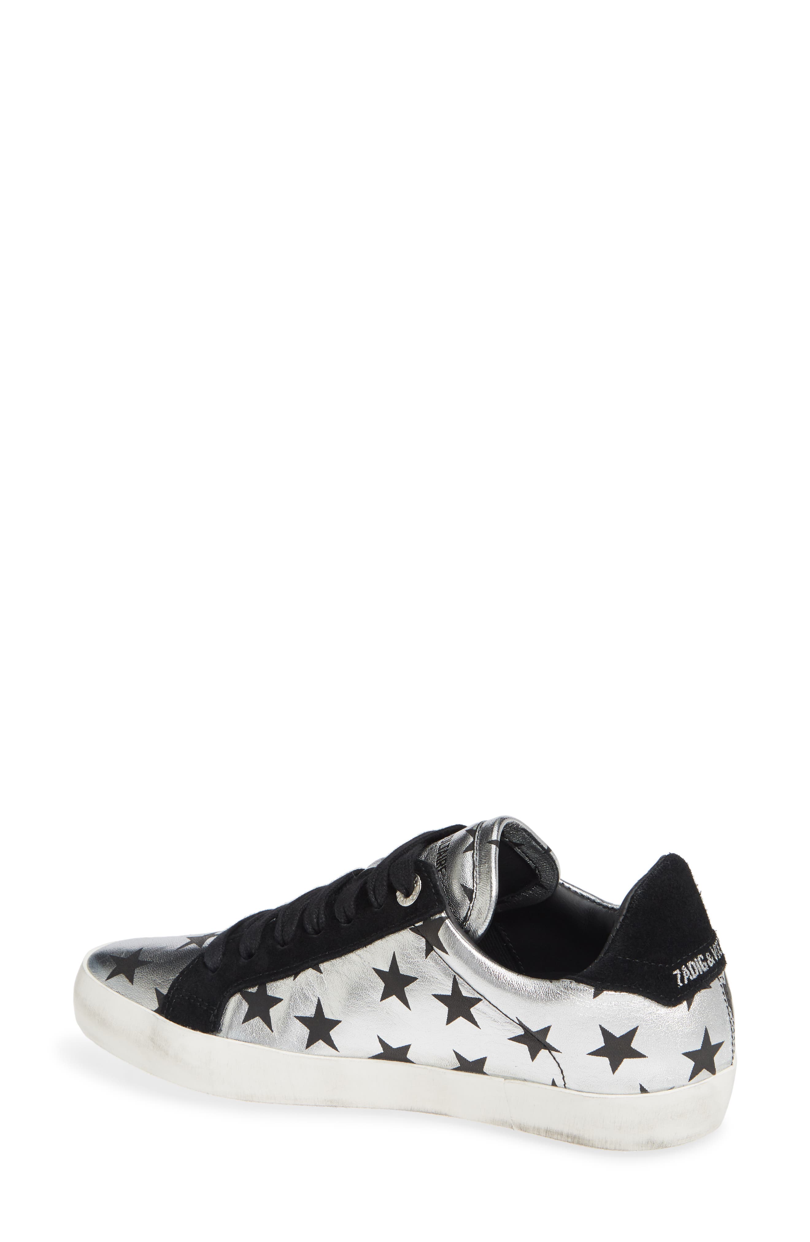 Zadig & Voltaire Used Lace-Up Sneaker, Alternate, color, 