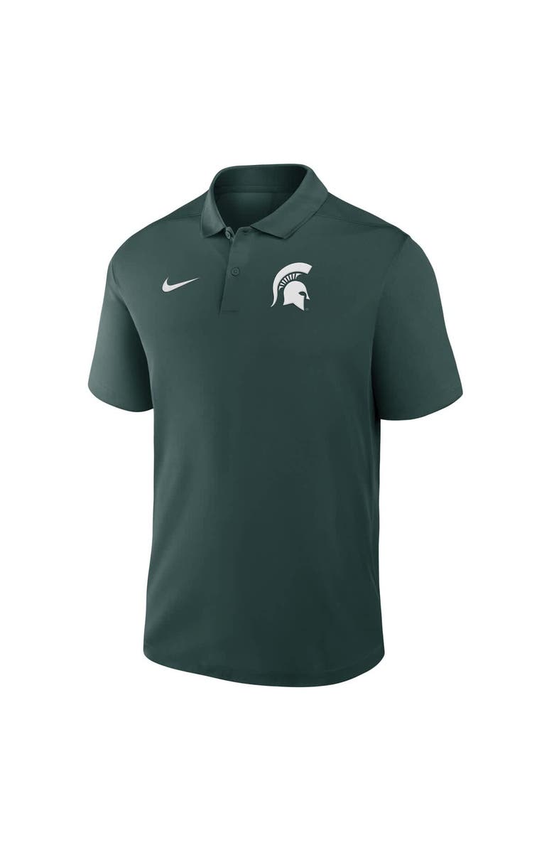 Nike Men's Nike Green Michigan State Spartans Primetime Victory Primary Logo Performance Polo, Alternate, color, Green