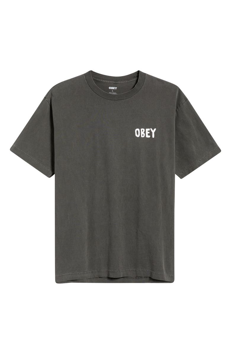 Obey Icon Photo Graphic T-Shirt, Alternate, color, Pigment Dusty Black