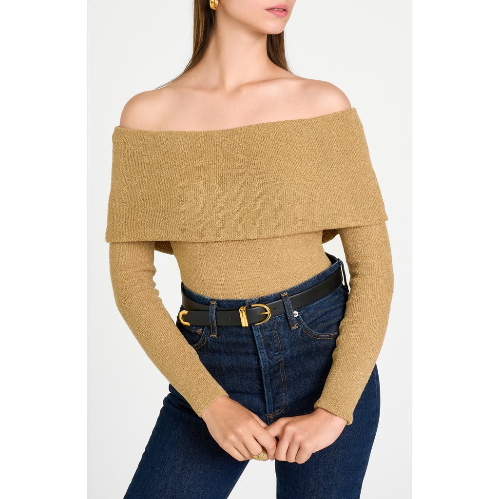 WAYF WAYF MORGAN OFF THE SHOULDER SWEATER