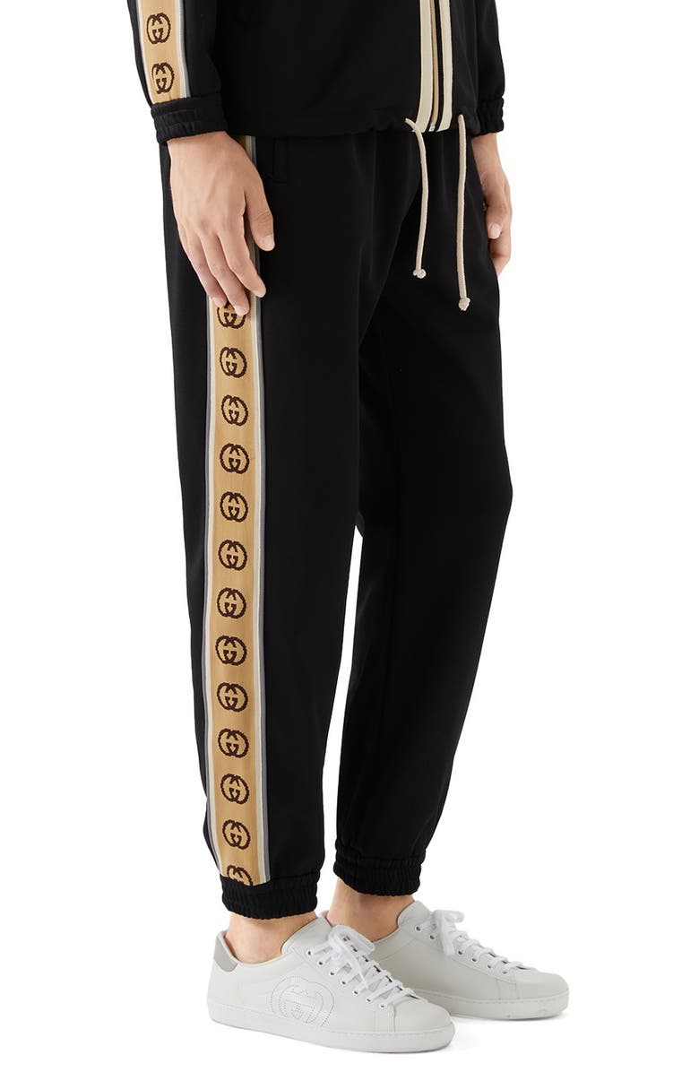 Gucci Loose Technical Jersey Jogging Pants, Alternate, color, 
