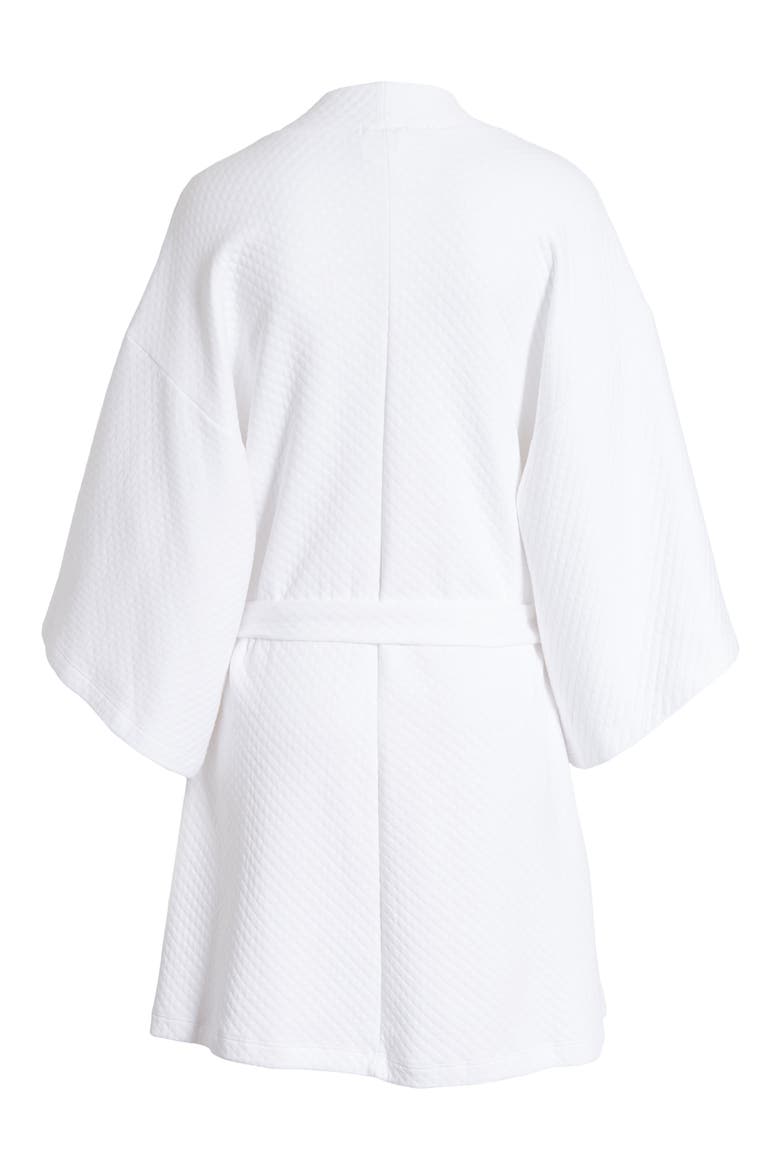 Zen Short Spa Robe, Alternate, color, WHITE