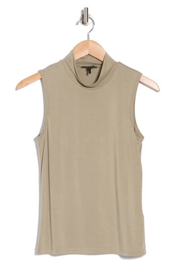 Rag & Bone Arina Turtleneck Tank In Sage