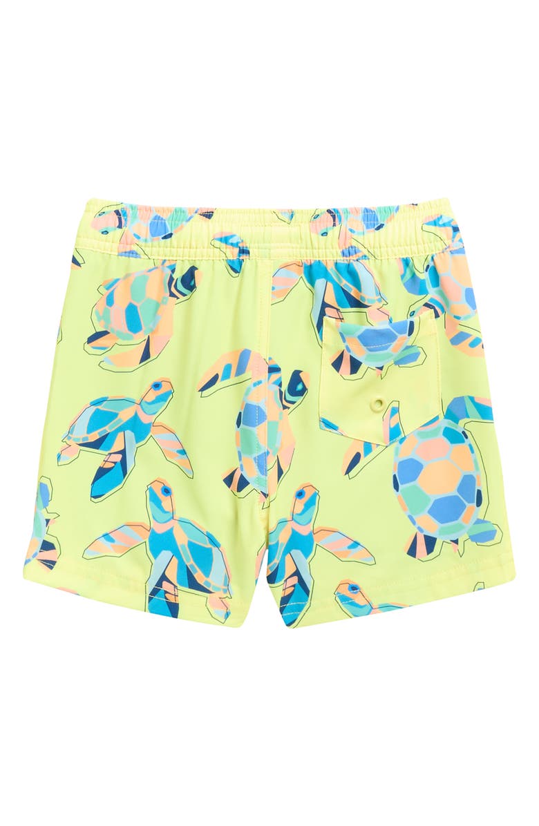 Andy & Evan Kids' Volley Swim Trunks, Alternate, color, Lime Turtle
