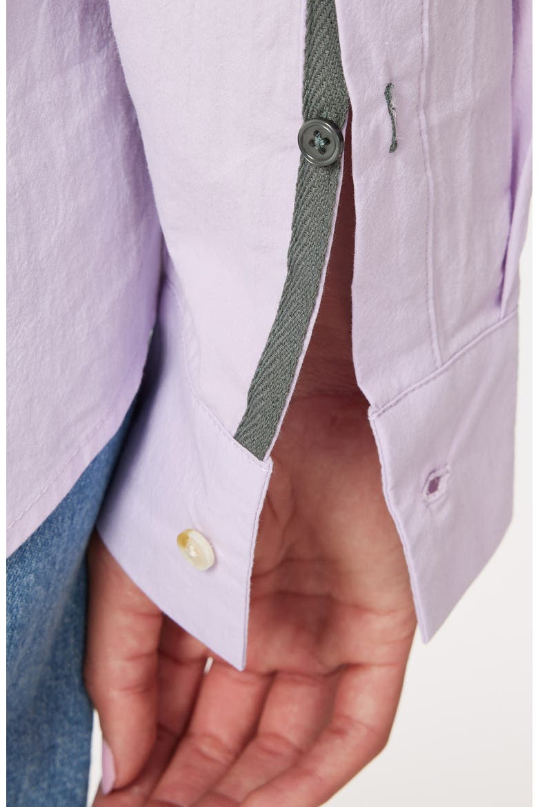 Cotton Boyfriend Shirt, Alternate, color, ORCHID PETAL