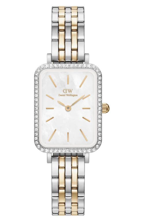 Daniel Wellington Quadro Bracelet Watch, 20mm X 26mm In Metallic
