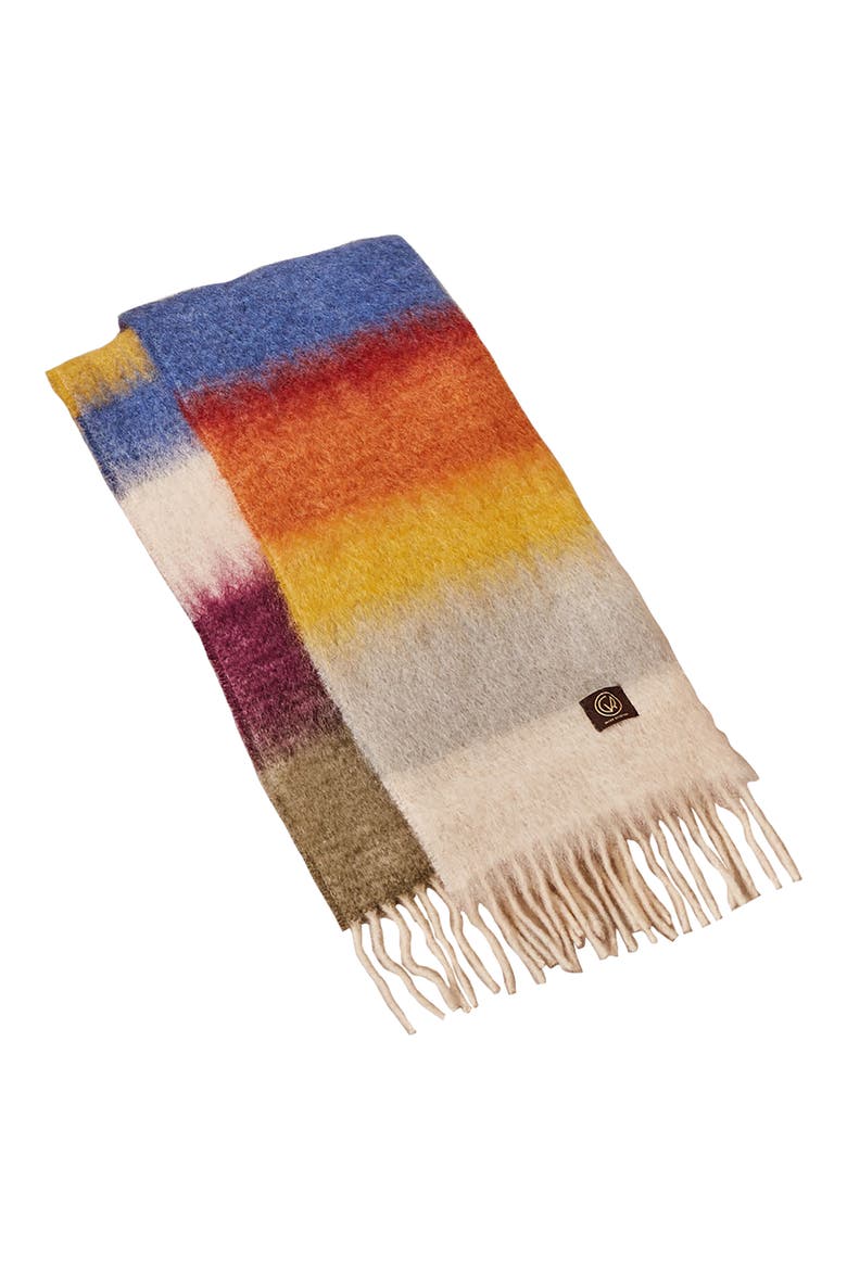 x Ezcaray Matisse Stripe Mohair & Wool Scarf, Alternate, color, MULTICOLOR