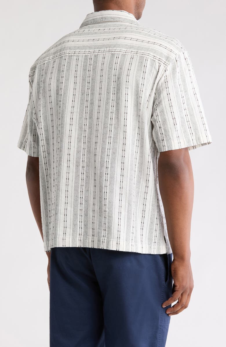 Civil Society Stripe Camp Shirt, Alternate, color, White