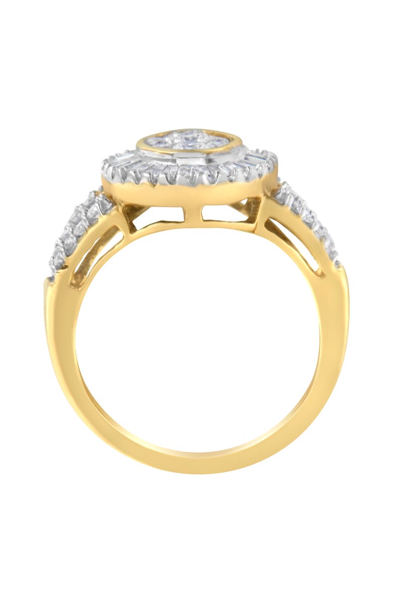 Haus of Brilliance 10kt Yellow Gold 1.0 Cttw Diamond Cocktail Ring, Alternate, color, Yellow