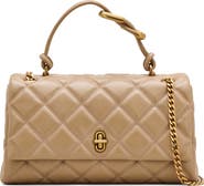 Marc Jacobs The Dual Chain Diamond Quilted Convertible Leather Shoulder Bag