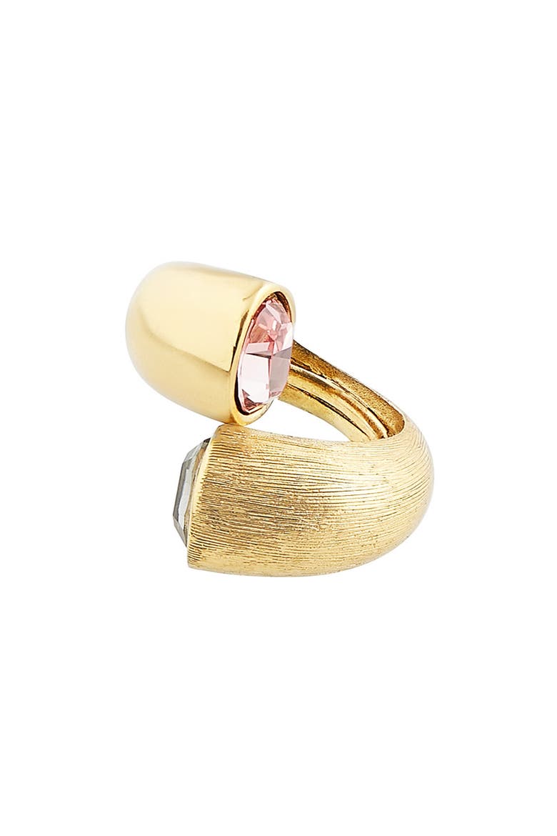 Curved Ring, Main, color, ROSE/ QUARTZ