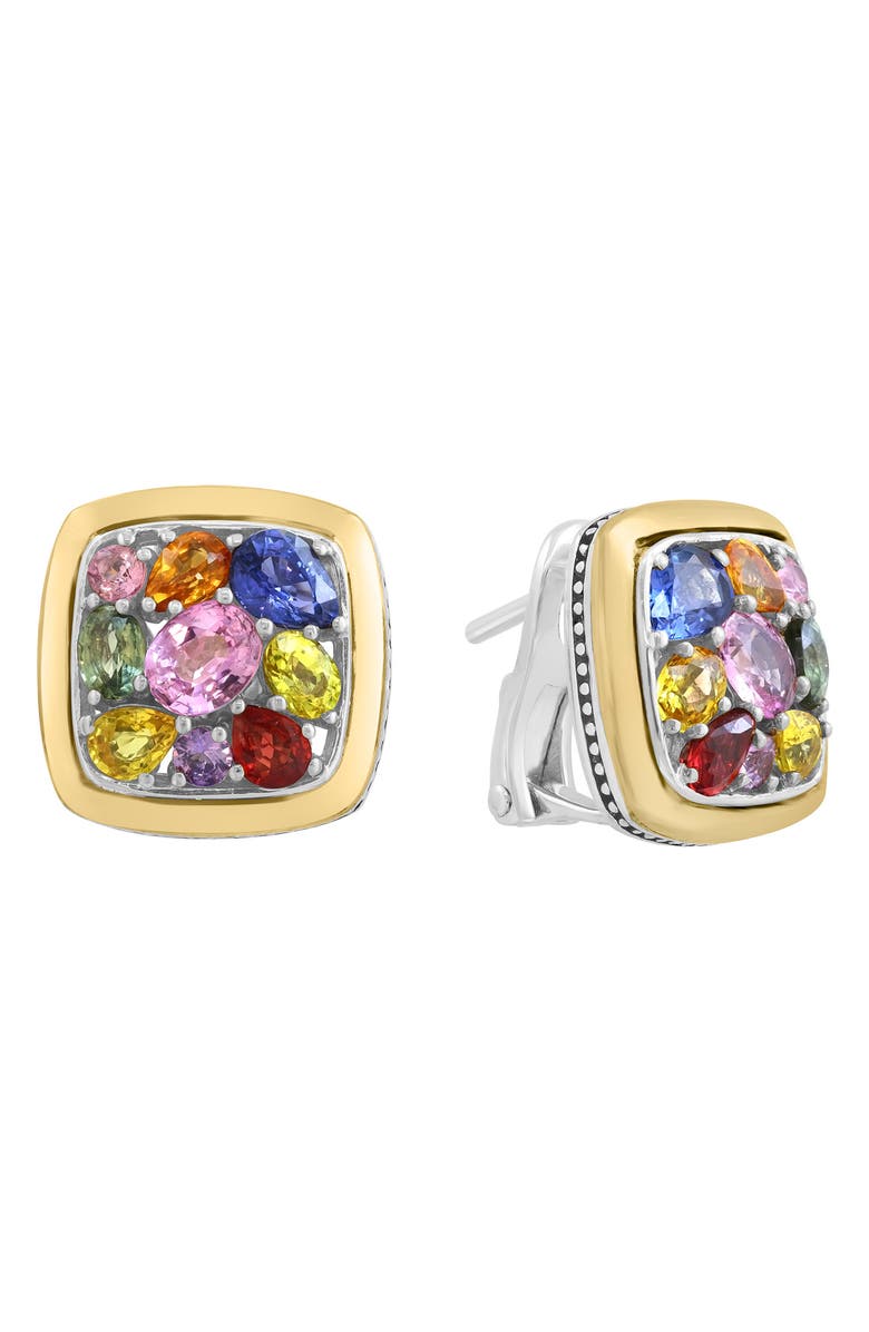 EFFY Mixed Sapphire Cluster Ring, Alternate, color, Gold Multi