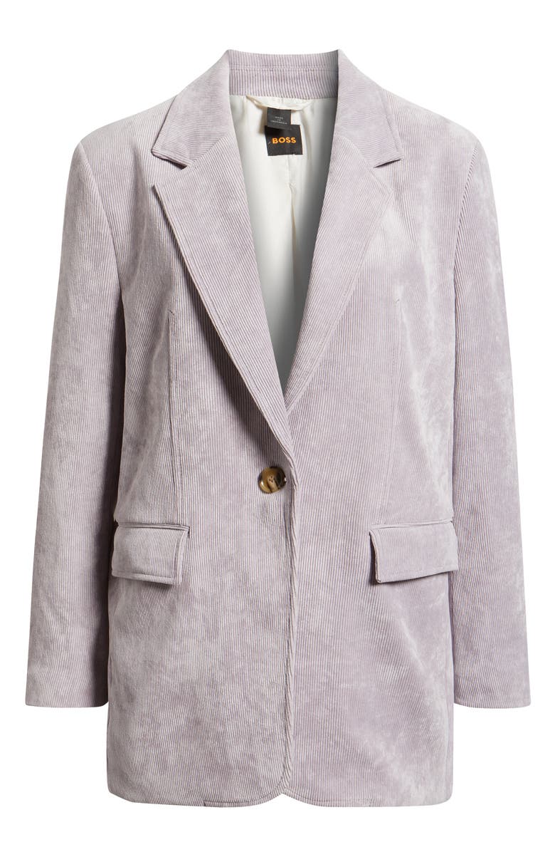 BOSS Orange Jacodi One-Button Corduroy Jacket, Main, color, Light/ Pastel Purple