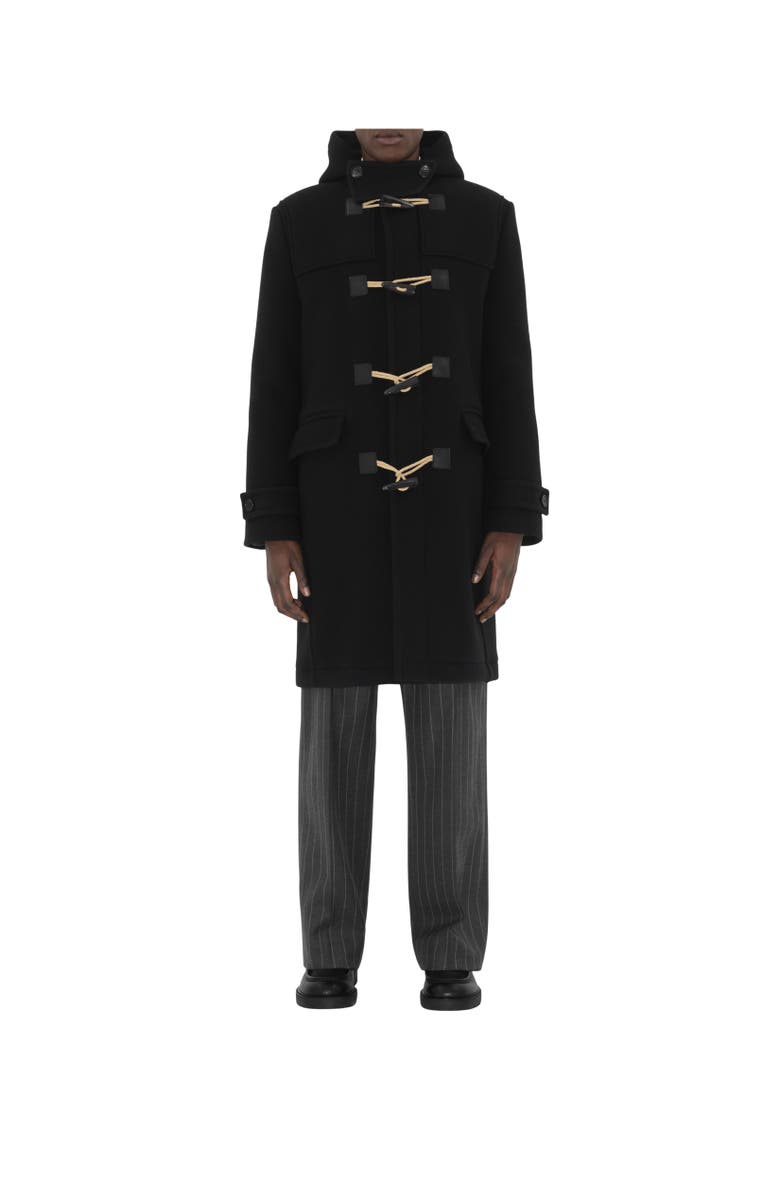 Burberry Wool Duffle Coat, Alternate, color, 