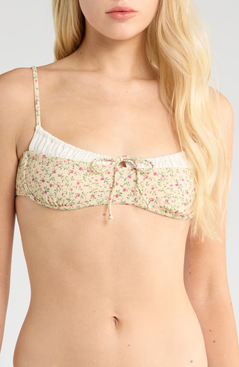 PacSun Camelia Floral Bikini Top, Main, color, Meadow