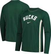 Nike Men's Nike Hunter Green Milwaukee Bucks 2025/26 Authentic Pre-Game Legend Dri-FIT Long Sleeve Shooting Shirt