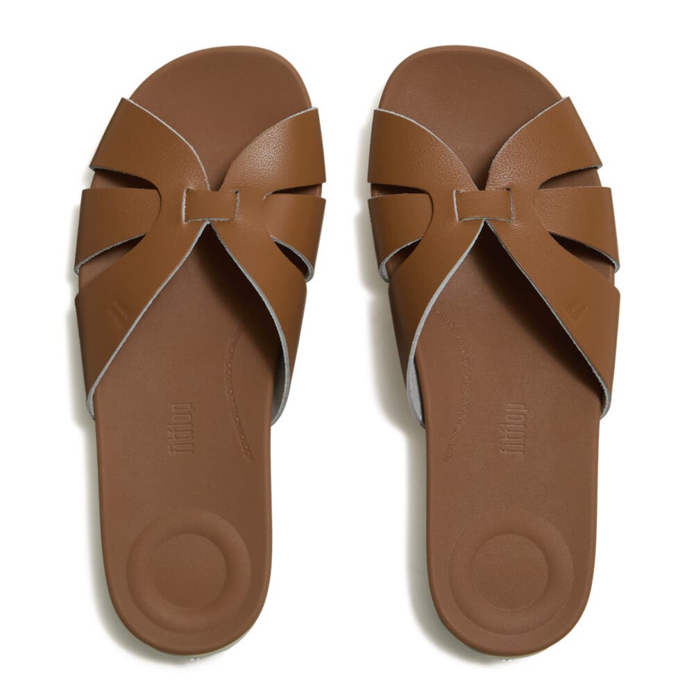 FitFlop Solay Waterproof-Woven Slides, Alternate, color, Desert Tan