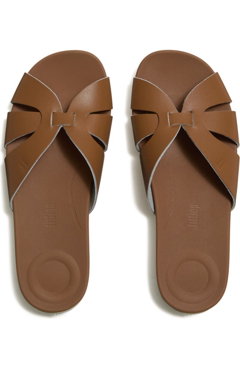 FitFlop Solay Waterproof-Woven Slides, Alternate, color, Desert Tan