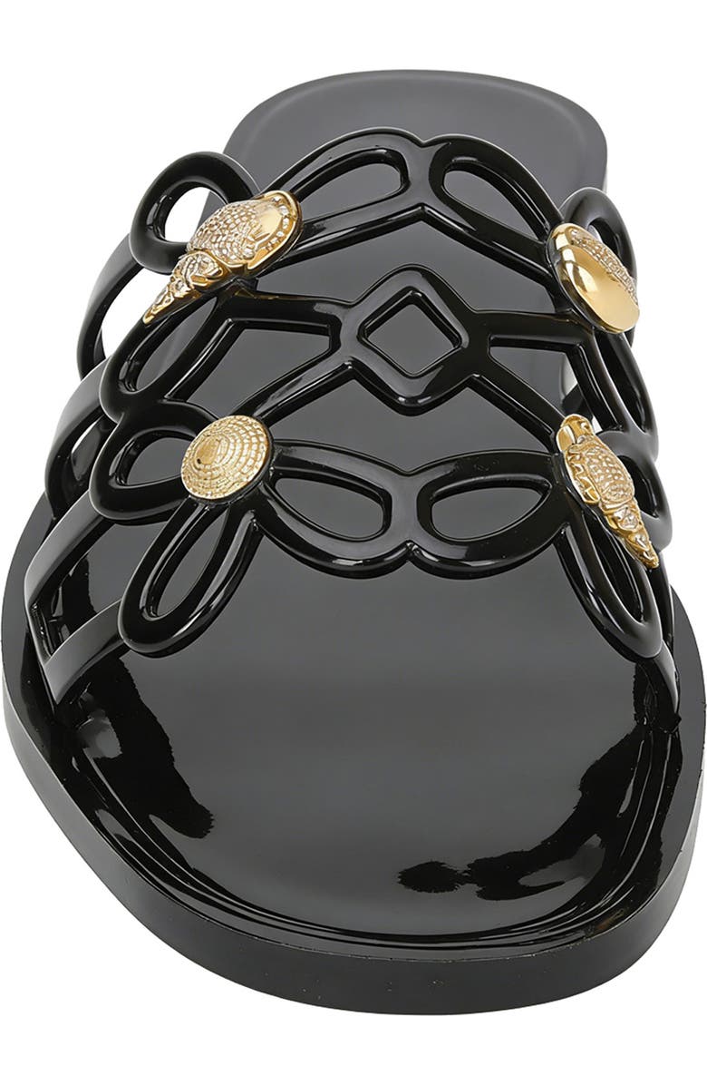 YOKI Sea Life Jelly Slide Sandal, Alternate, color, Black