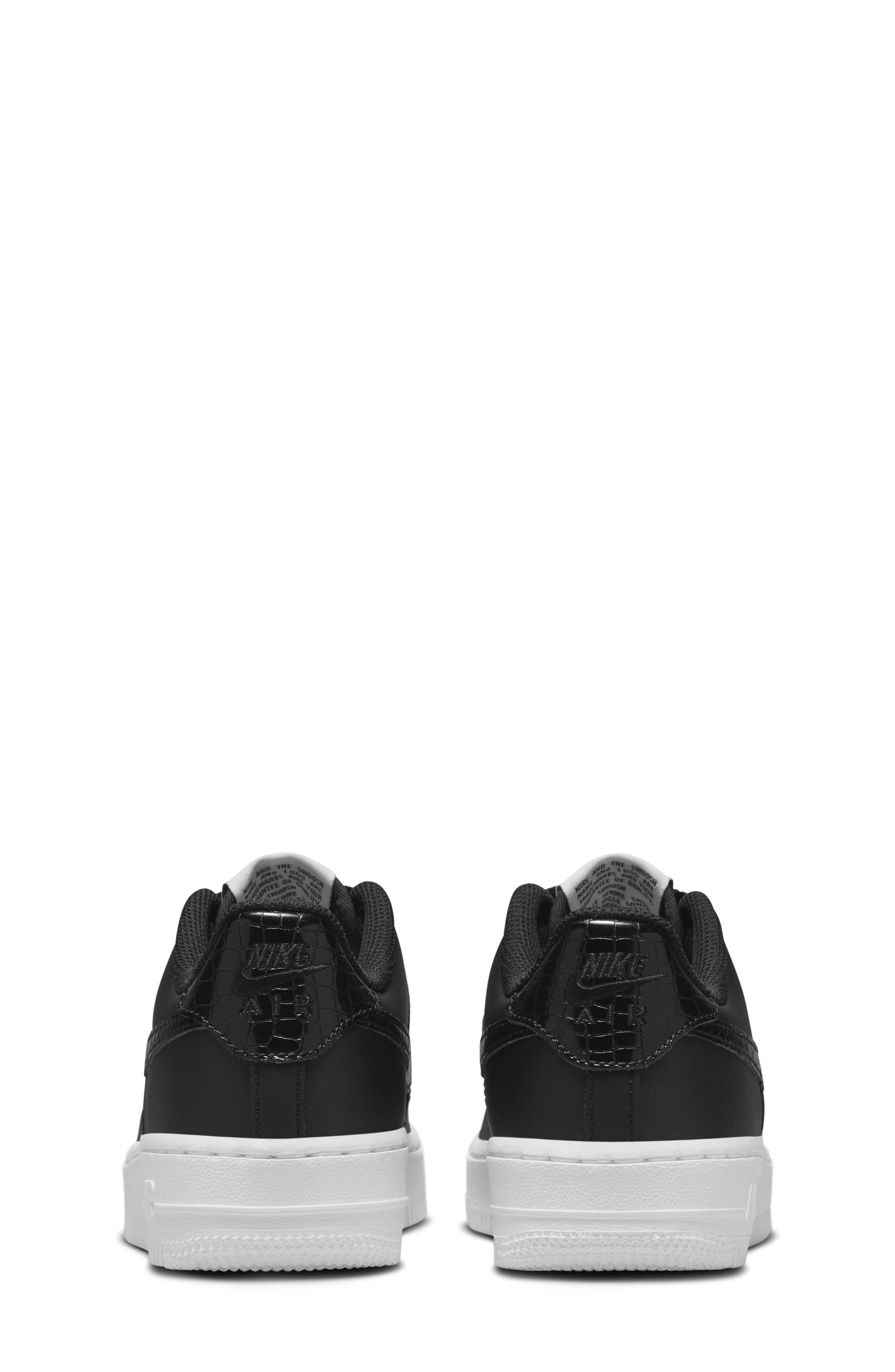 Nike Kids' Air Force 1 Basketball Sneaker, Alternate, color, Black/ White/ Black