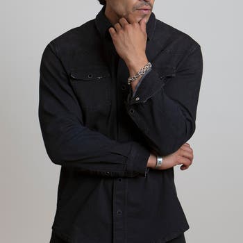 Big Sky Stretch Western Denim Shirt